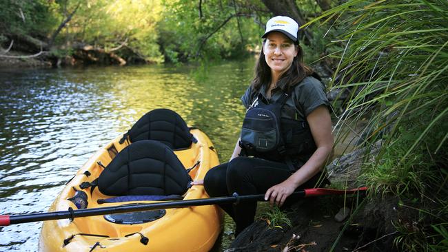 Fiona Weaver of Tassie Bound at Styx River earlier this year. Picture: AMANDA DUCKER.