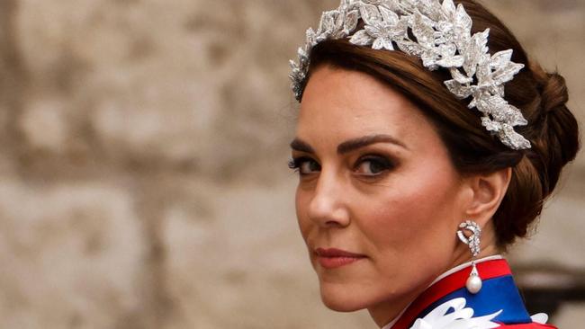 The Princess of Wales arriving at Westminster Abbey. There’s a steeliness to her gaze that wasn’t there 12 years ago. Picture: AFP