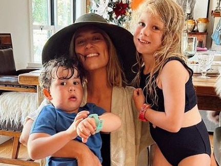 Phoebe Burgess is looking forward to Mother’s Day with children Poppy and Billy. Picture: Instagram