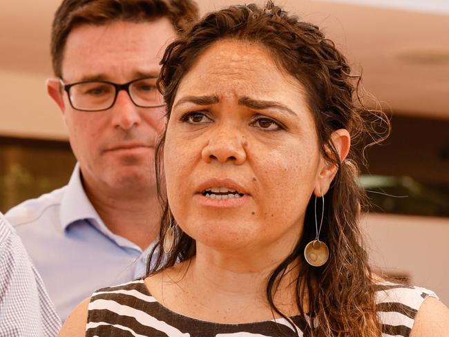 FEDERAL ELECTION TEAM 2022. LIBERAL BUS TOUR 13/4/2022. Deputy Prime Minister Barnaby Joyce,  David Littleproud MP, Jacinta Nampilinpa Price (Senate candidate for Northern Territory), and Damian Ryan (Candidate for Lingari), Location: Tennant Creek Hospital Tennant Creek and Mutitjulu listed as targeted GP recruitment locations.ÃÂ© Deputy Prime MinisterÃ¢â¬â¢s Office 2022 BH  , Picture Brad Hunter, Office of the Deputy PM