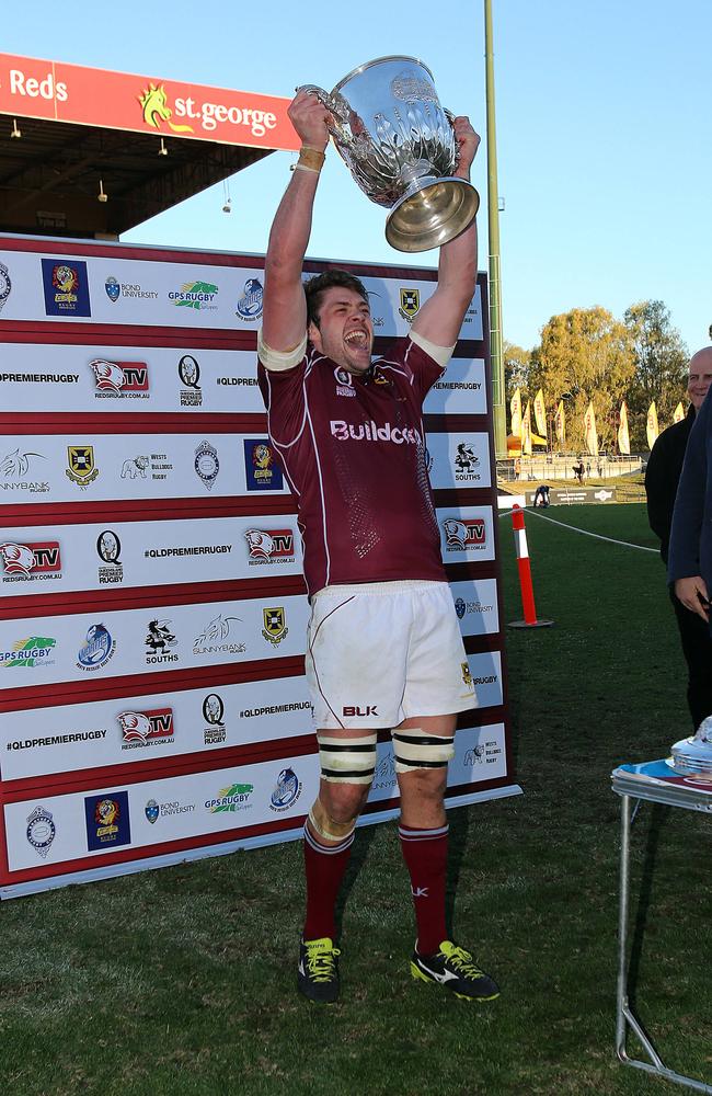 Queensland Premier Rugby grand final Uni v Sunnybank Ballymore. Uni Team Captain Tim Buchanan PICS MARC ROBERTSON.