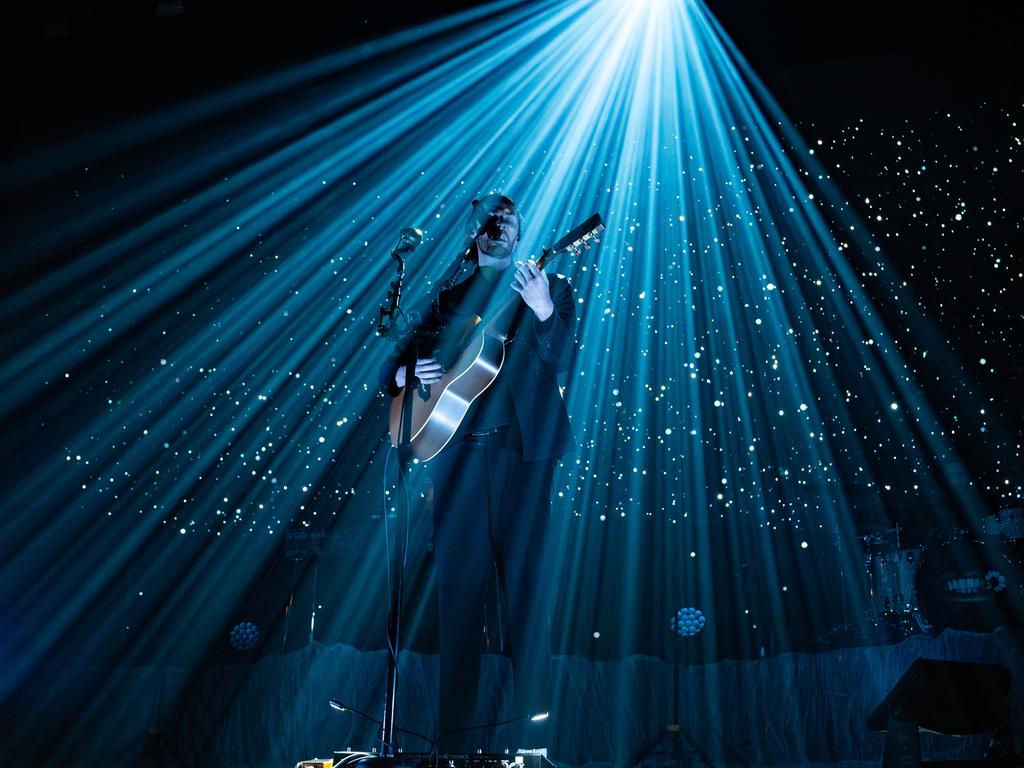 Hozier performs at OVO Arena Wembley in London under a sky of stars. Picture: Lorne Thomson/Redferns