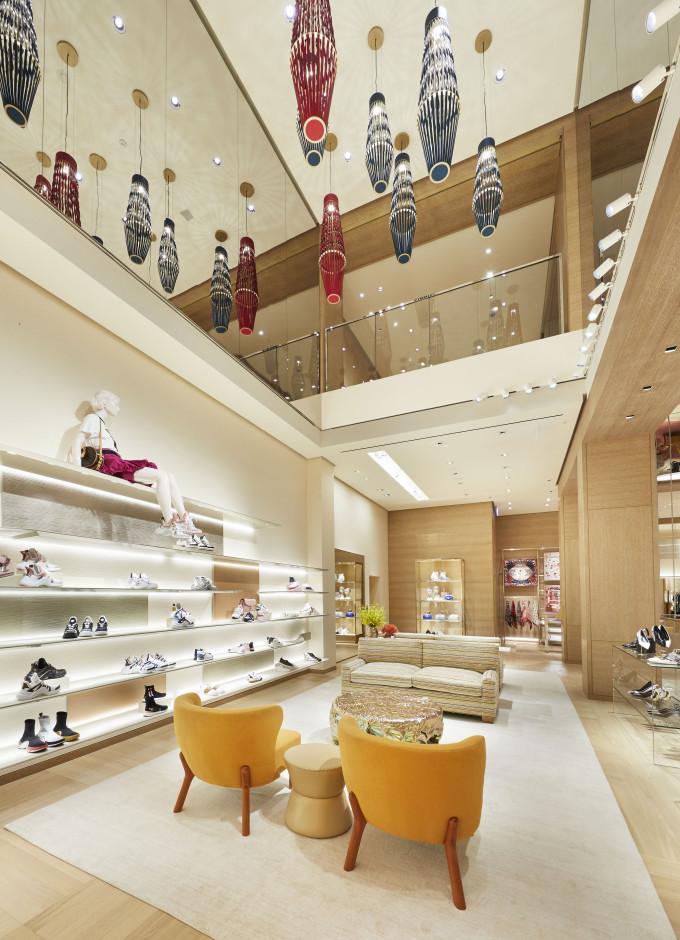 Louis Vuitton Omotesando store features Objets Nomades - Inside