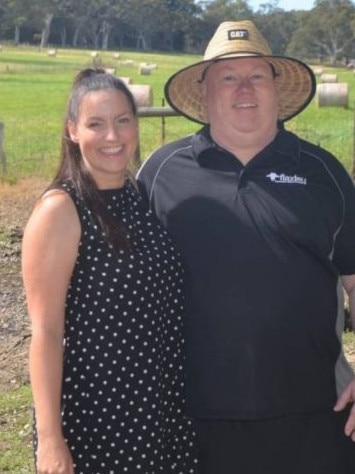 David Ellingsen with his wife Natalia. He is the owner and founder of Metropolitan Plumbing, Electrical and Air Conditioning. Picture: Flaxley