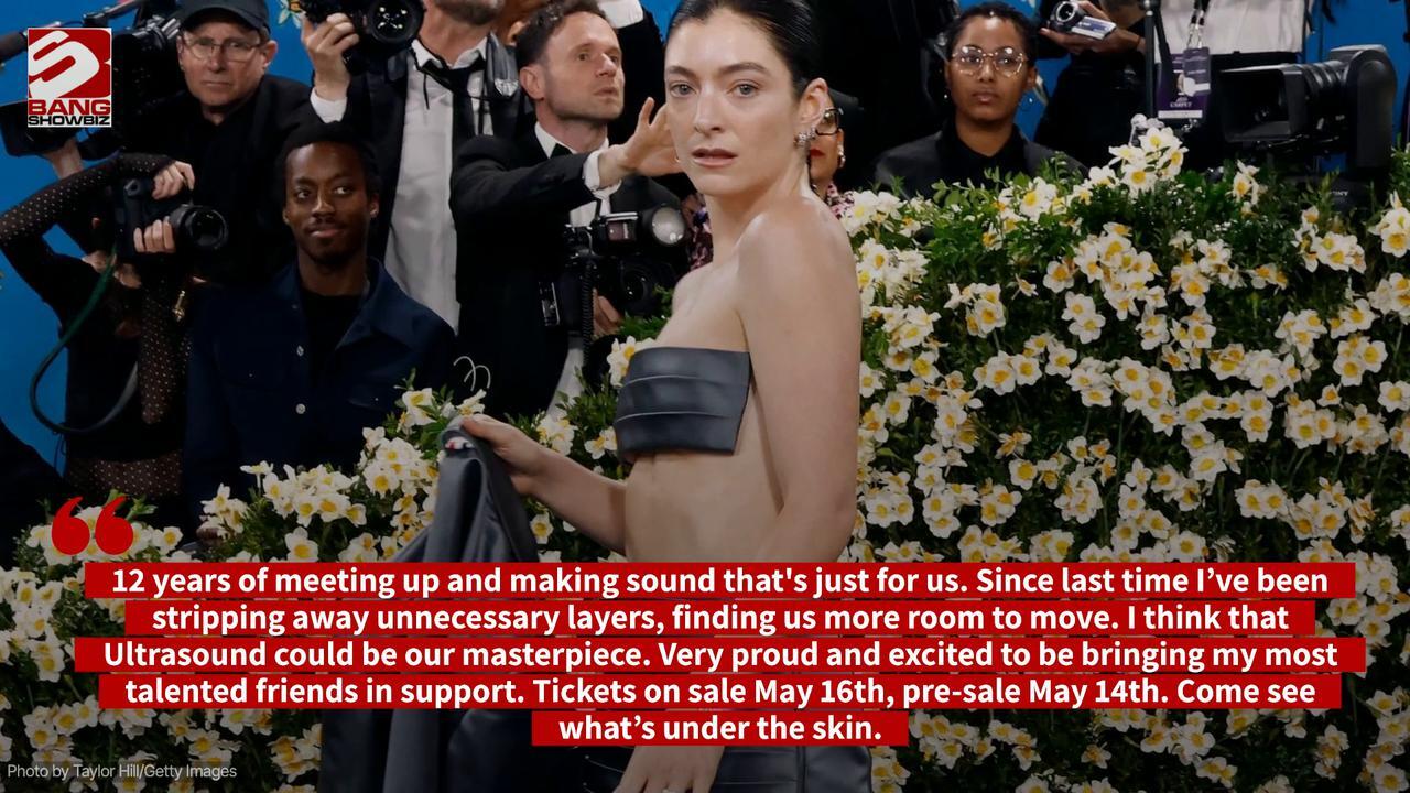 Lorde's 'Ultrasound World Tour' will be her 'masterpiece'