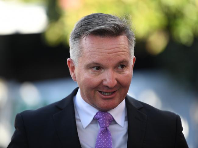 Shadow Treasurer Chris Bowen speaks to the media during a press conference after the 'Vote for Change Rally' at Bowman Hall in Blacktown, Sydney, Thursday, May 16, 2019. A Federal election will be held in Australian on Saturday May 18, 2019. (AAP Image/Lukas Coch) NO ARCHIVING