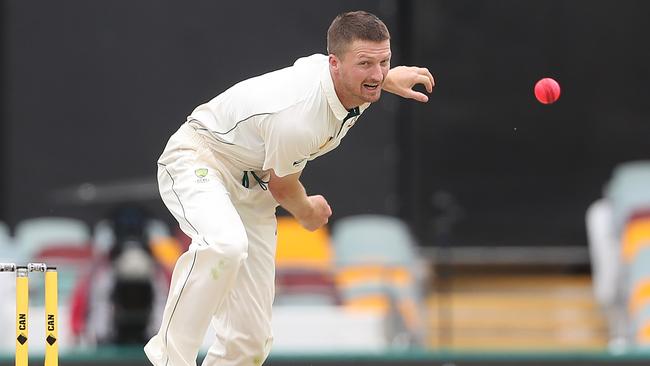 Australian quick Jackson Bird bowling in Brisbane.