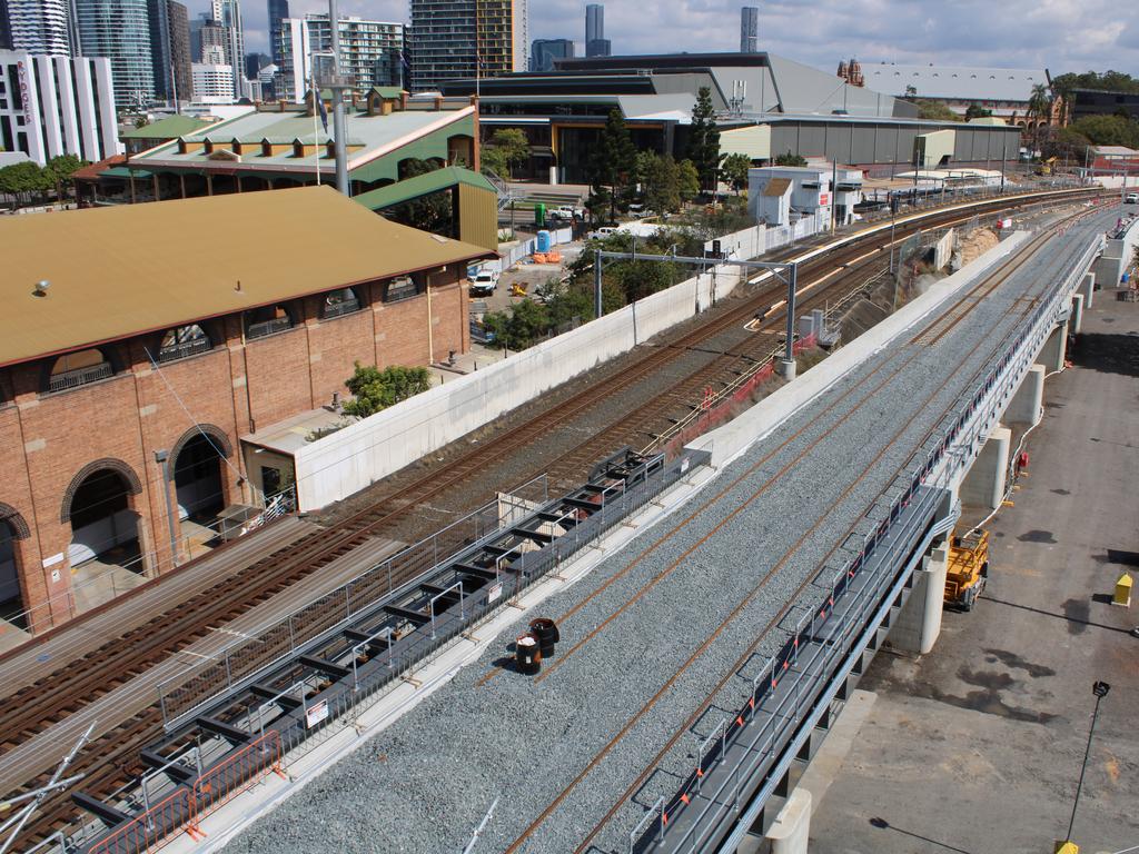 Progress at Exhibition station. Picture: Dan Peled via The Photo Pitch.