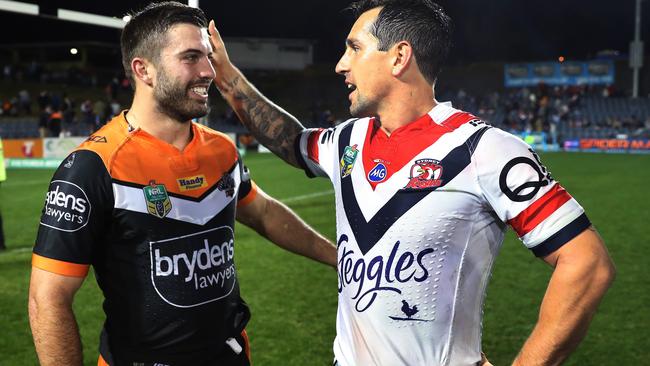 High profile 2018 recruits James Tedesco and Mitchell Pearce.