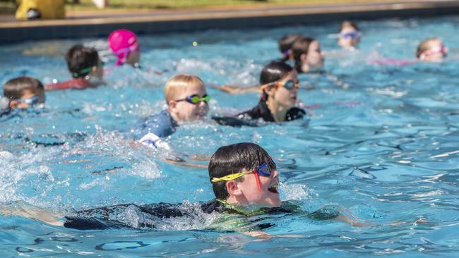 Training at Vikings Water Polo club junior coaching program- Picture: Richard Walker