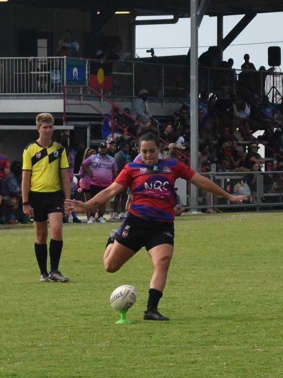 Open women's grand final between Kulpiyam and Coastal Neurs at the Mackay Indigenous Rugby League Carnival. Picture: Mitch Bourke.
