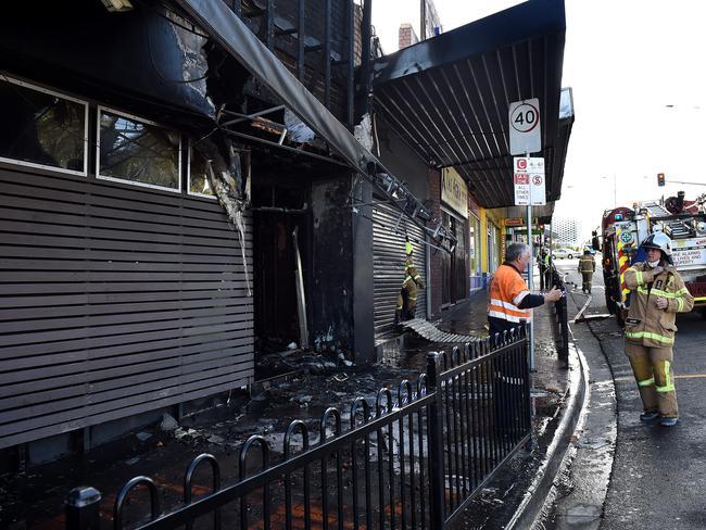 The site was the scene of a major blaze in May 2016. Picture: Steve Tanner