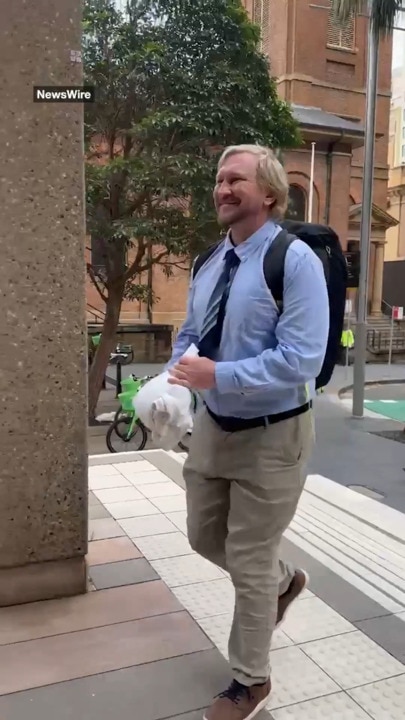 Luke Brett Moore arrives at the Supreme Court