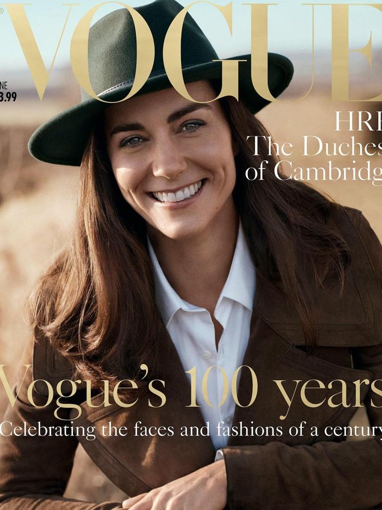 The Duchess of Cambridge's Vogue cover. Picture: Vogue