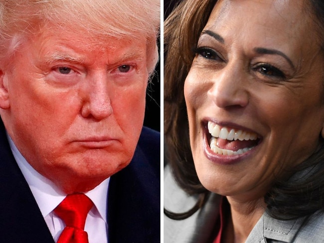 Donald Trump and Kamala Harris.