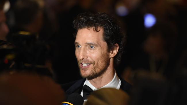 Matthew McConaughey, still dashing at 44. Picture: AFP PHOTO