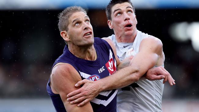 Ruckman Aaron Sandilands was a late withdrawal against Collingwood. Picture: Getty Images