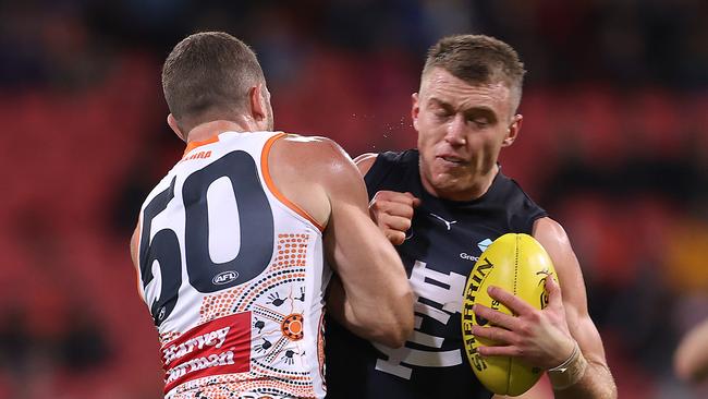 Patrick Cripps and Carlton will be trying to spoil Leon Cameron’s farewell.