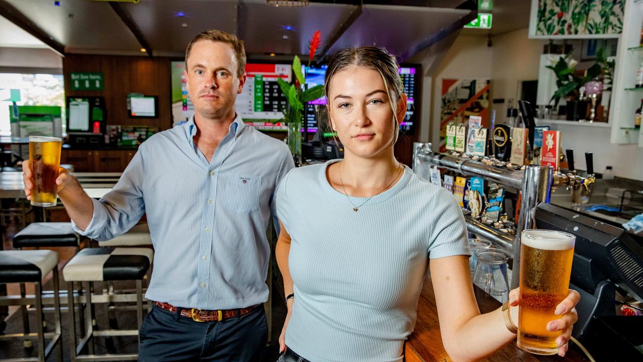 Matt McGuire and Jessica Falzon at The Paddo in Paddington. Picture: Richard Walker