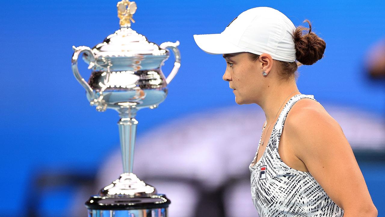 Ash Barty is walking away for good. (Photo by Martin KEEP / AFP)