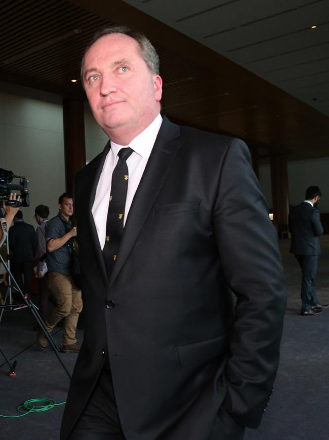 Barnaby Joyce at the time of the biosecurity saga. Picture: Ray Strange.