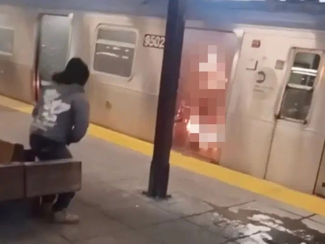 The woman burned alive in a sickening attack on the New York subway has been identified by police. Picture: New York Post