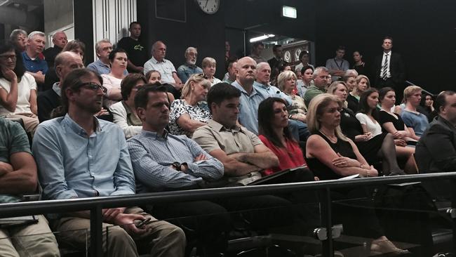 Locals packed a Warringah Development Assessment Panel meeting to protest against the plan.