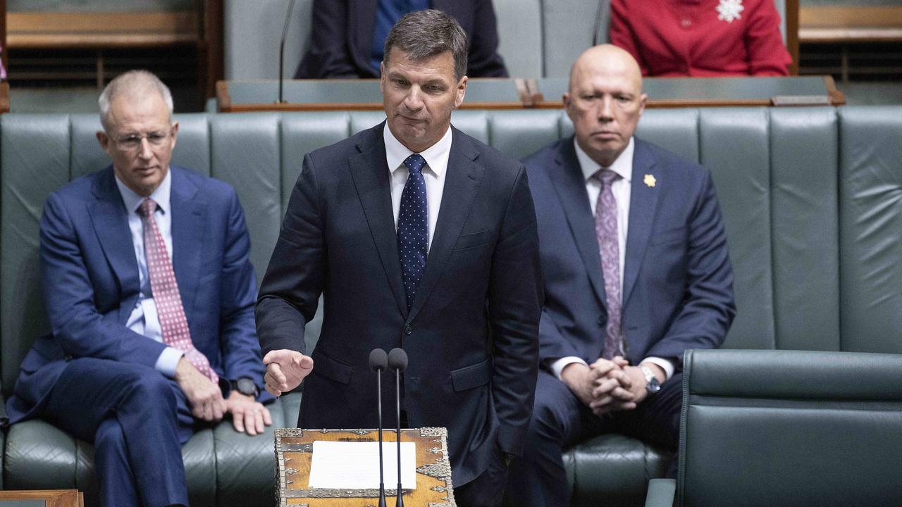 Opposition treasury spokesman Angus Taylor has called on the government to release a plan to deal with soaring inflation. Picture: NCA NewsWire / Gary Ramage