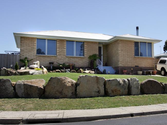 The front lawn of Nathan Woolley's Ravenswood home, where the attack occurred.