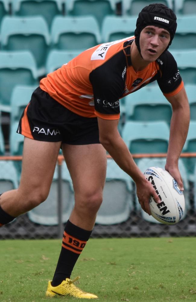 Jared Haywood. Picture: Sean Teuma. NSWRL Junior Reps, SG Ball Cup round four, Balmain Tigers vs Melbourne Storm at Leichhardt Oval, 24 February 2024