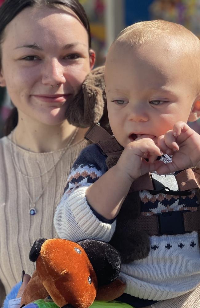 Tayla Bowden and Theodore Funston from Andergrove. Mackay Show June 14 2022. Picture: Max O'Driscoll.