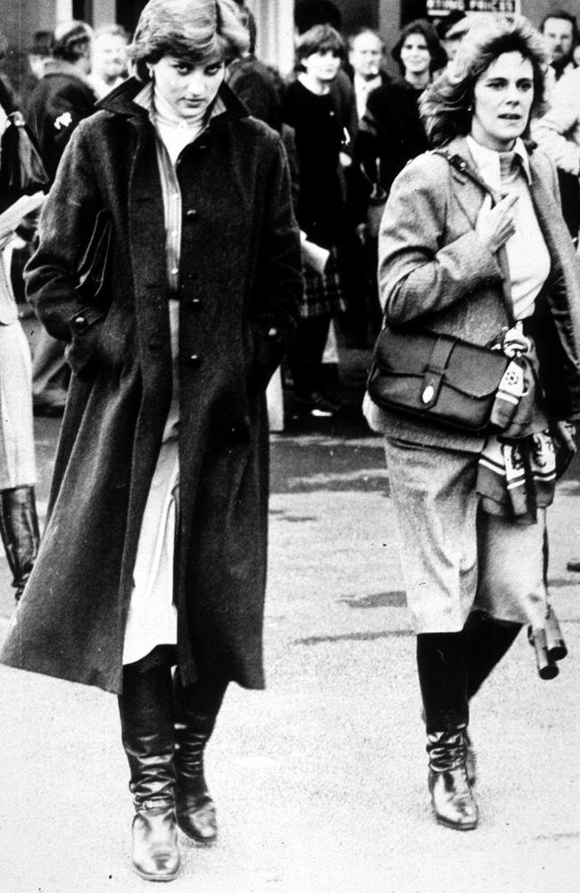 People resented Camilla Parker-Bowles (above, right, with Princess Diana in 1980) for being ‘the third person’ in Diana and Charles’s marriage. Picture: Express Newspapers.