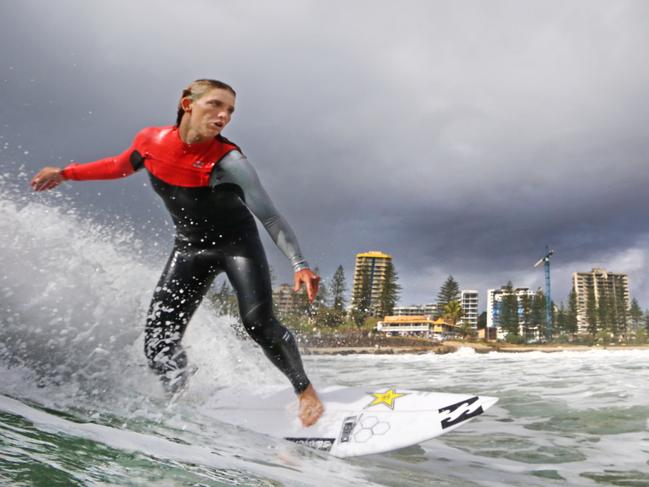 Courtney Conlogue, the current number 1 ranked female surfer in the world, calls the Gold Coast her training ground and home away from home. Pic by Luke Marsden.