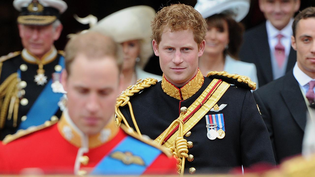 Gone are the days when Harry played third wheel to William and Kate. Picture: AFP PHOTO / CARL DE SOUZA / AFP PHOTO / CARL DE SOUZA