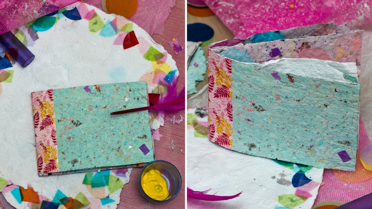 Make beautiful craft paper: How to build a paper recycling kit