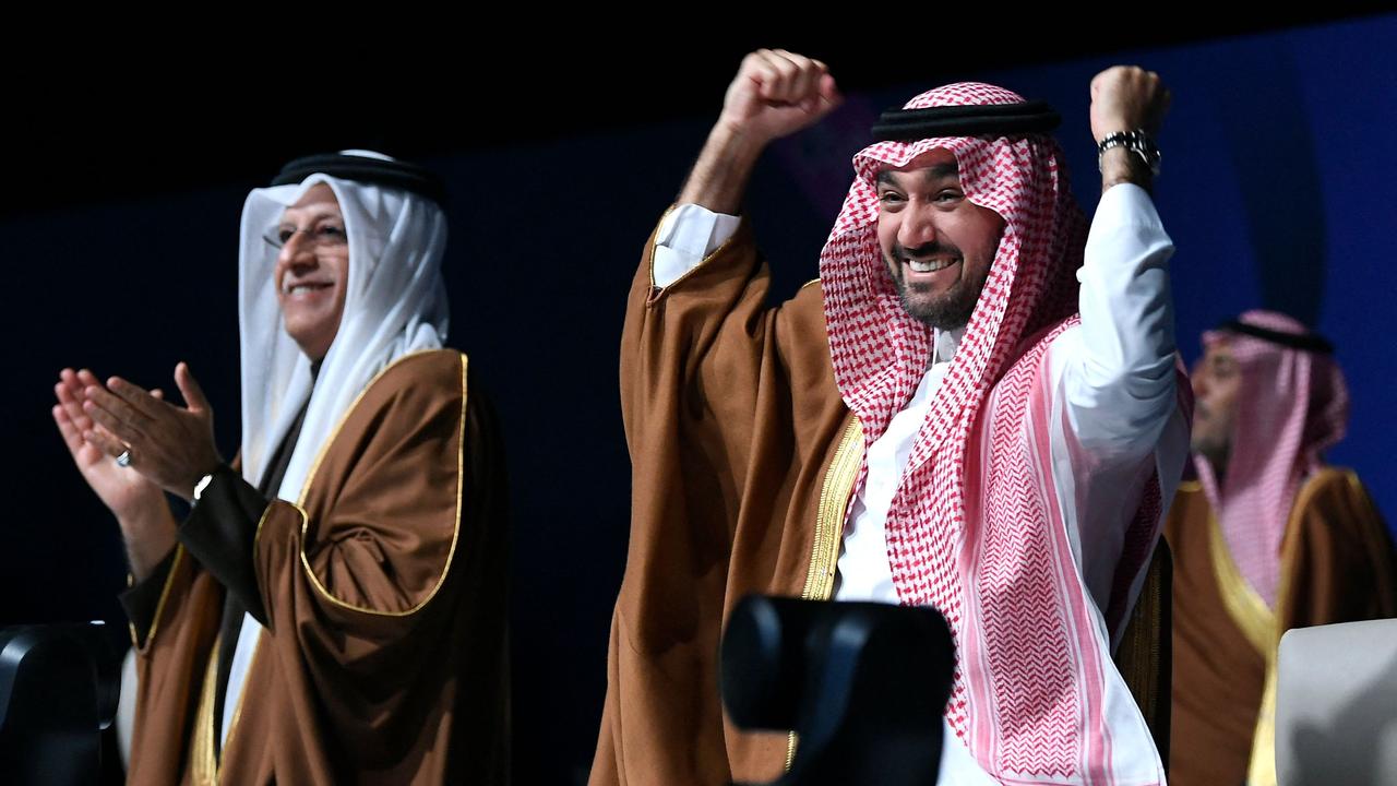 Saudi Arabia will host the 2034 World Cup. (Photo by AFP)