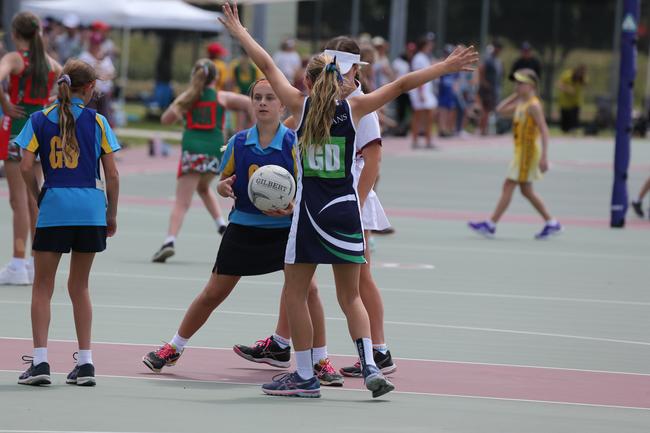 The Netball Qld Primary Schools Cup grand finals are being held at the Hinterland District Netball Association at Mudgeeraba. Picture: Mike Batterham.