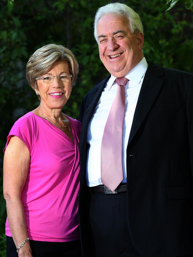 Norman Schueler, the president of the Jewish Community Council with his wife Carol. Picture Dean Martin