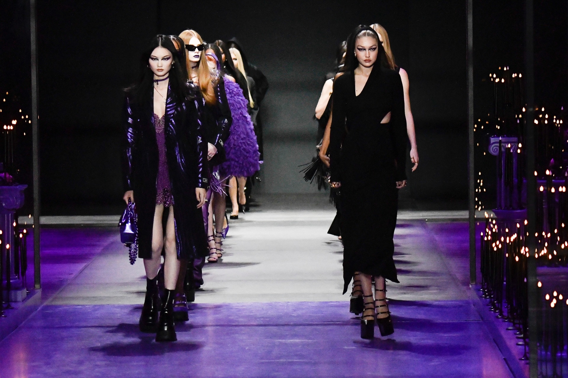 Versace Spring Summer 2023 is a reflection of the Dark Gothic Goddess