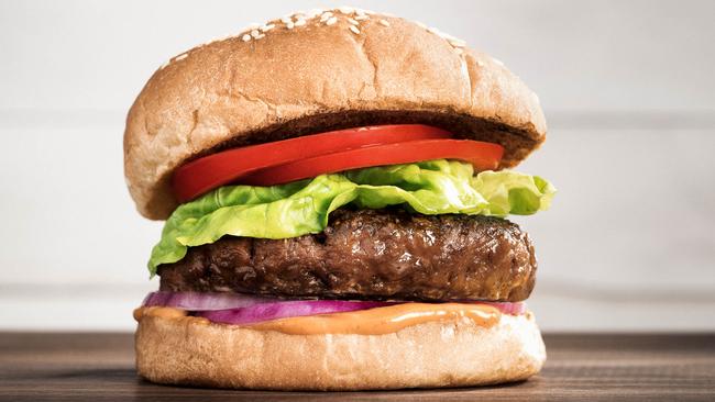 The Beyond Burger looks, cooks, and tastes so much like ground beef patty that it’s sold in the meat section of US grocery stores. Picture: Supplied