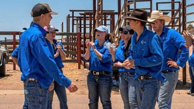 Students from the Emerald and Longreach Pastoral Colleges. Picture: Contributed
