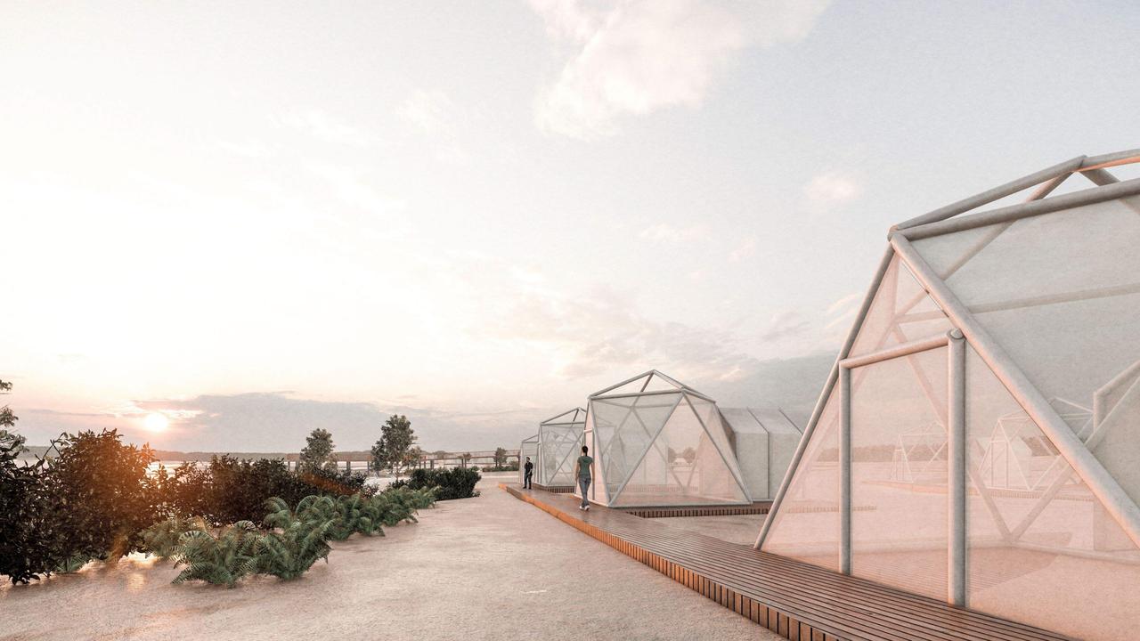 Images of proposed accommodation and jetty at Kangaroo Island have been released with an application to build submitted to Planning SA.