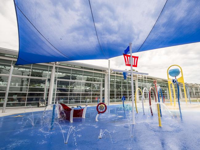 Peninsula Leisure Centre's new $1M aquatic park. The park officially opened today. Picture: News Local / Troy Snook