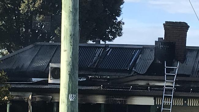 Tasmania Fire Service at the scene of a house fire Ridgley. Pic: Helen Kempton.