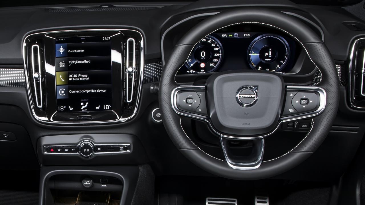 A digital dash gives you plenty of information on how the hybrid set-up is working.
