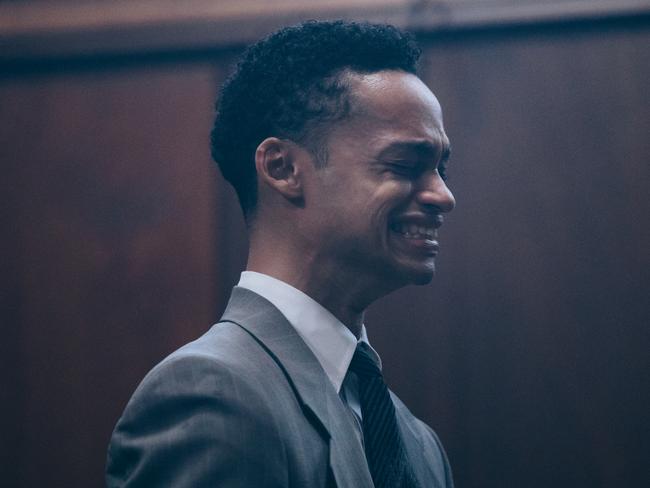 Marquis Rodriguez as a young Raymond Santana in a scene from When They See Us. Picture: Atsushi Nishijima/Netflix