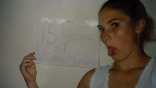 Sarah Kopp the day before her 16th birthday at her home in Urangan, Hervey Bay, in 2001. The sexual relationship with Grealy started six months earlier. Picture – Jenni Collier