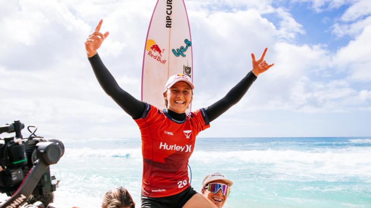 21-year-old Molly Picklum is ready to take on one of the heaviest waves in the world before heading to Paris. Picture: Tony Heff/World Surf League