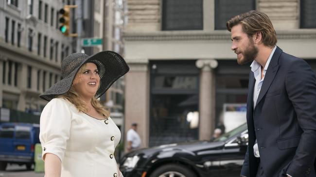 The film takes some good shots at the rom com genre. Rebel Wilson, left, and Liam Hemsworth star. Picture: Michael Parmelee/Warner Bros/AP