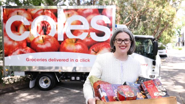 Leah Weckert, CEO and Managing Director of Coles Group in October. Picture: Hanna Lassen/Getty Images for Coles